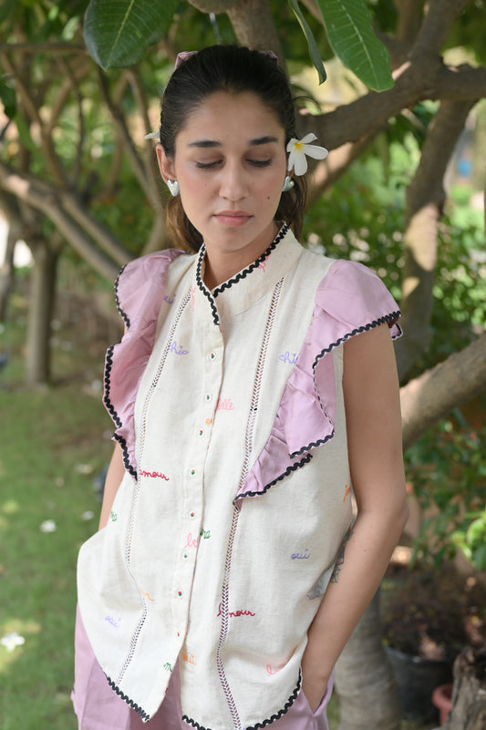 Bonjour frill top