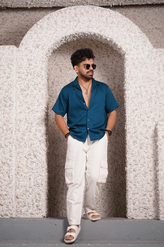 Goa Blue Cotton Shirt