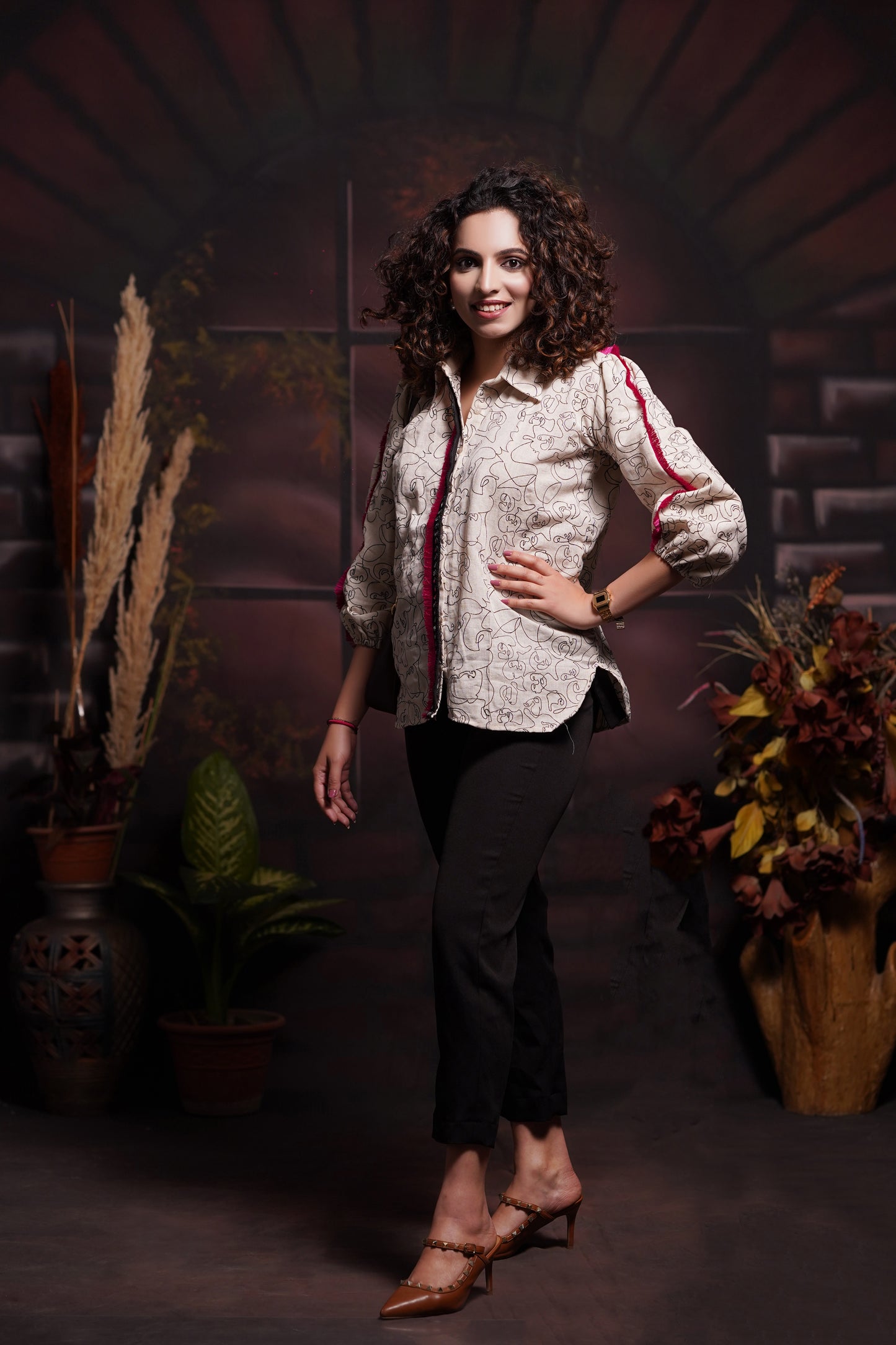 Lino Art Buttoned Shirt
