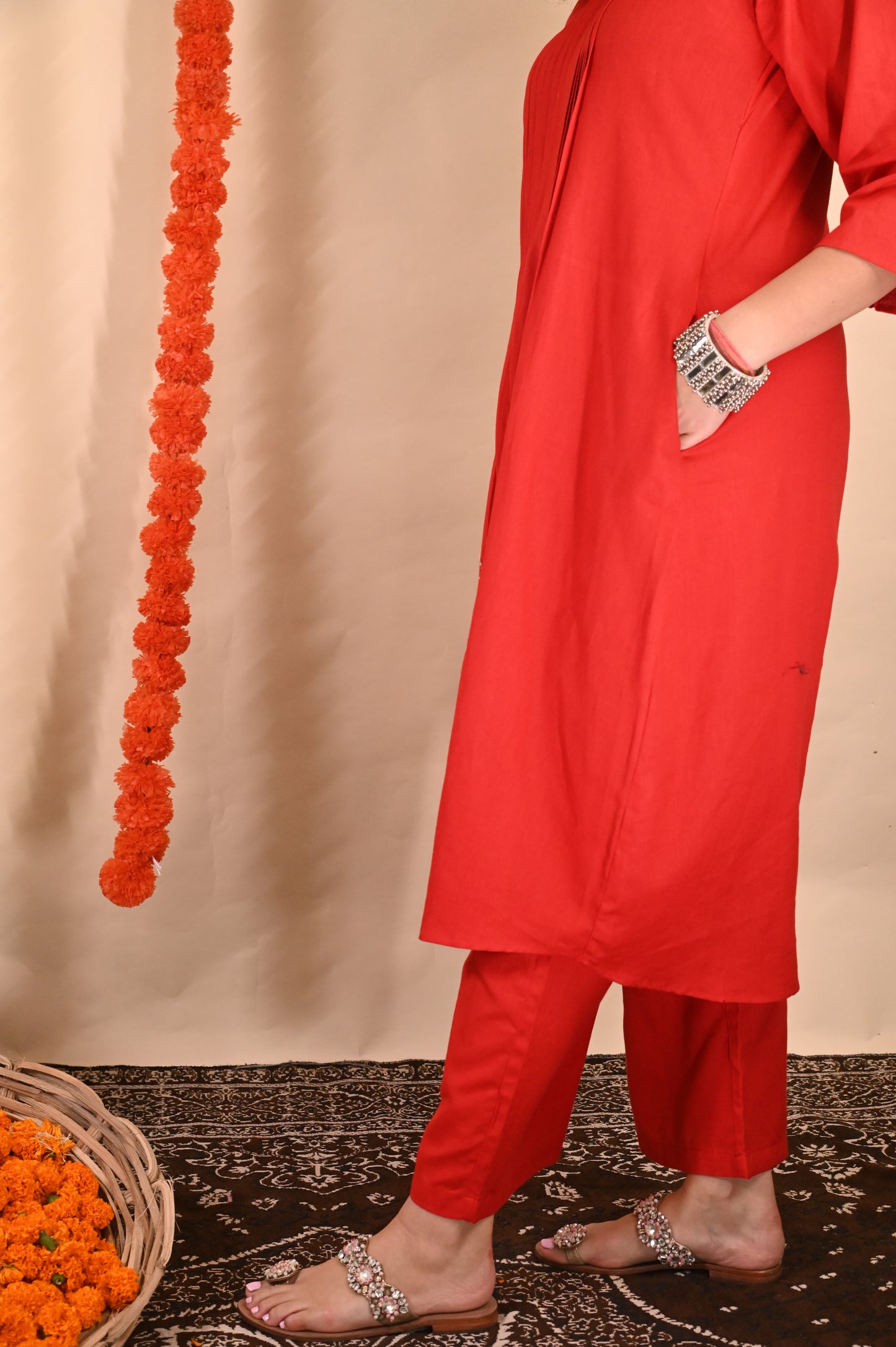 Basant ka mausam- Linen Kurti set