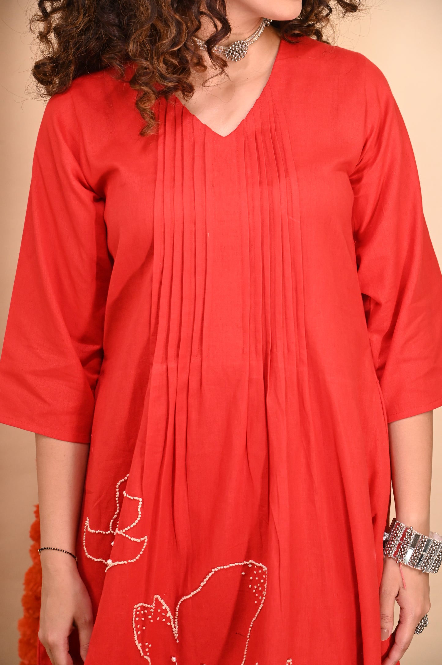 Basant ka mausam- Linen Kurti set