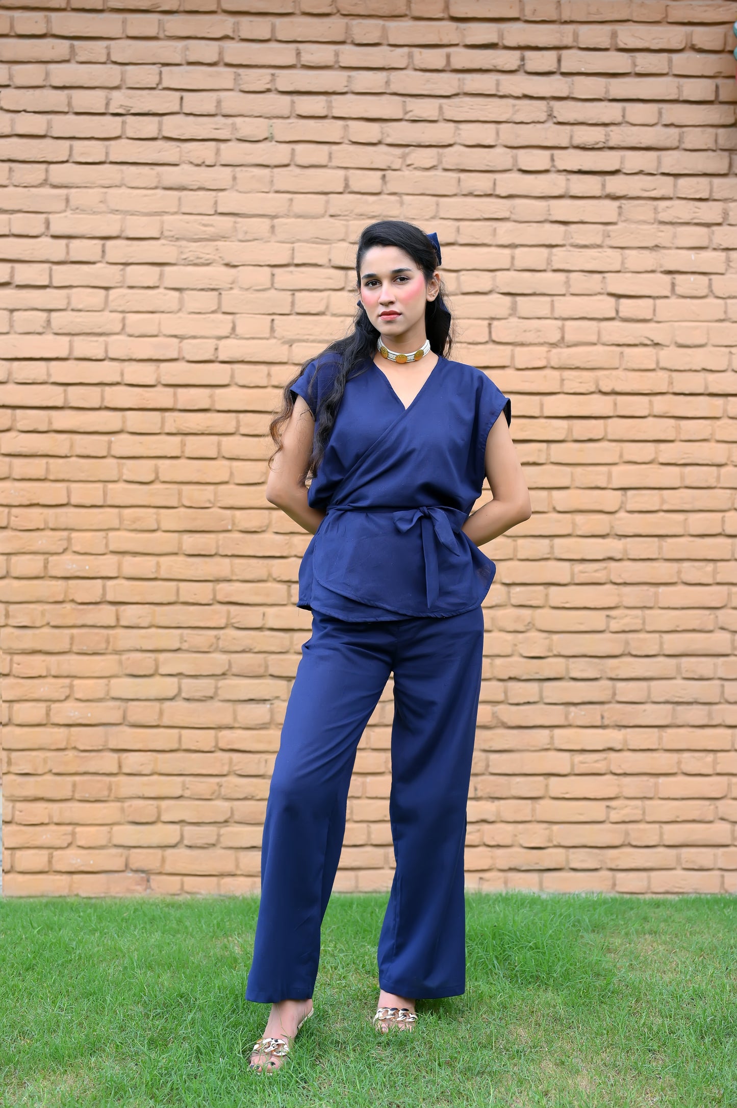 Tie around Linen Co-ord