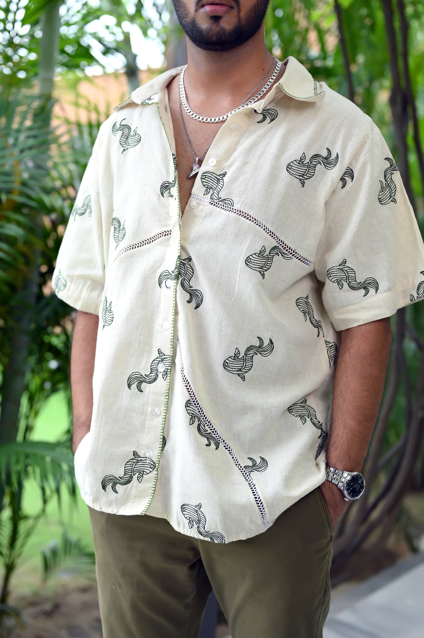 Fishes , Mens and Women twinning shirt