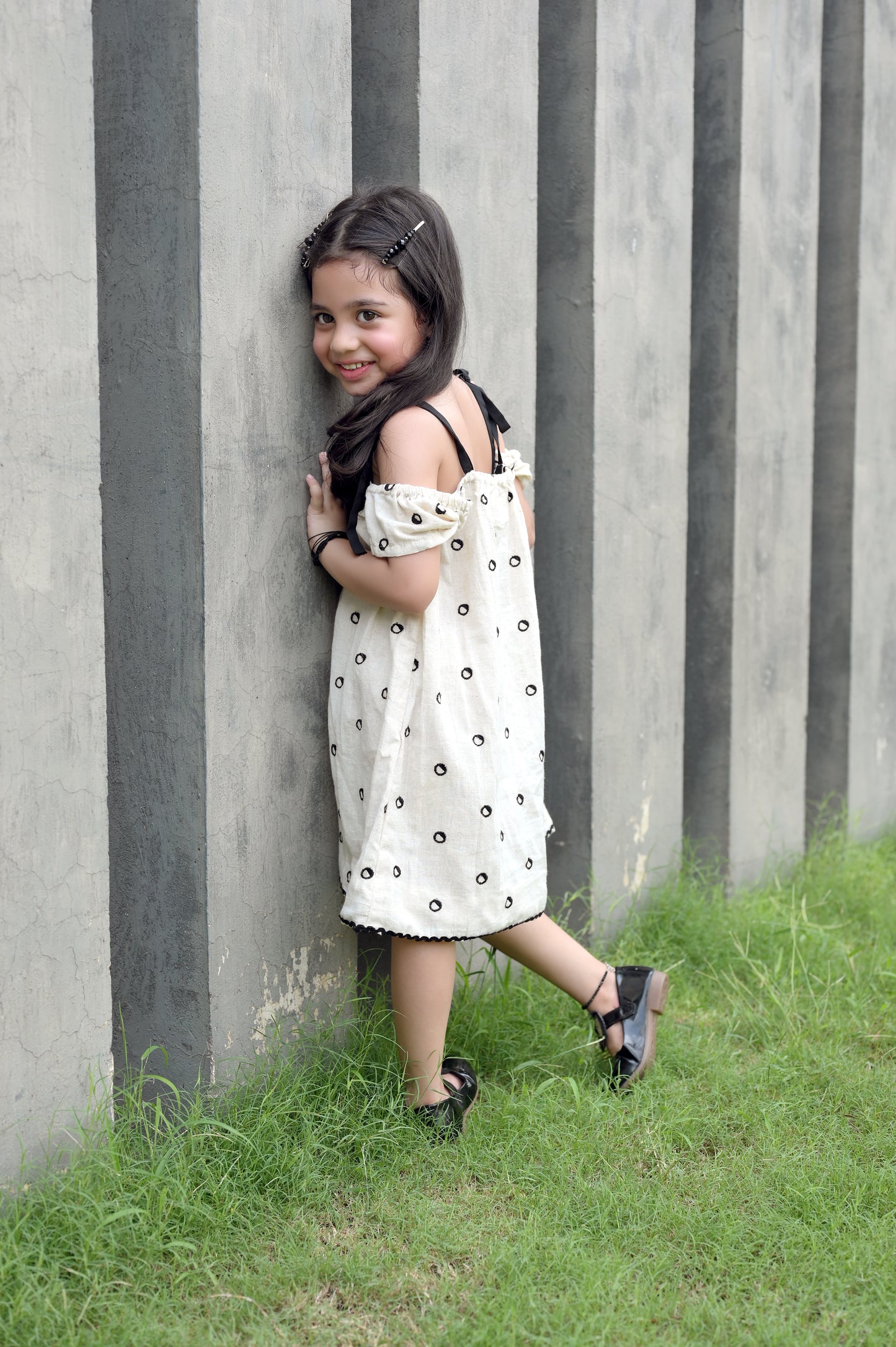 I heart You , kids linen frock