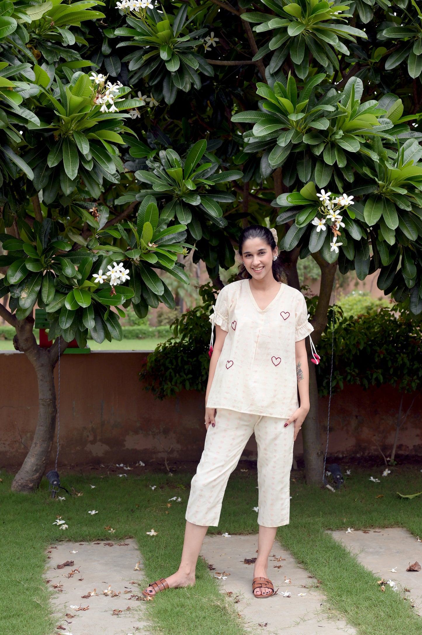 Clubs and Hearts Cotton Co-ord