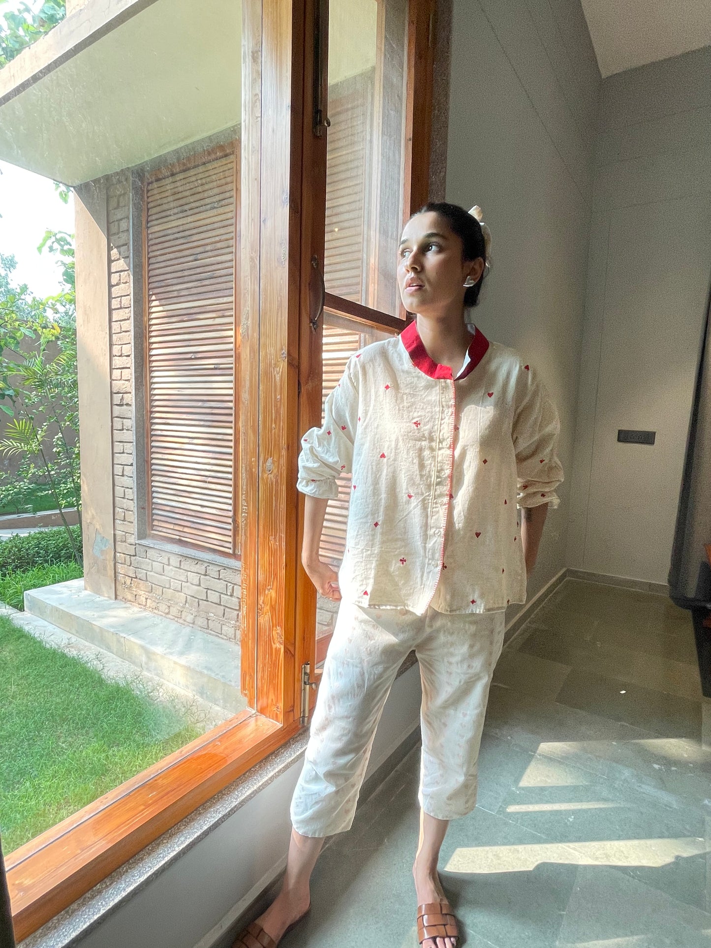Queen of Reds Linen shirt