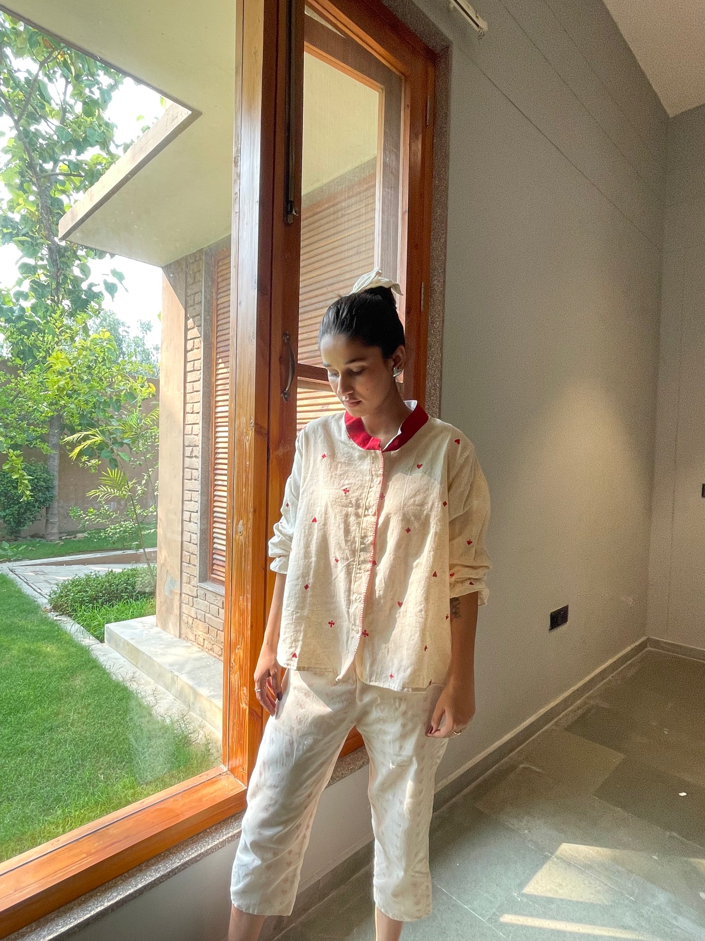 Queen of Reds Linen shirt