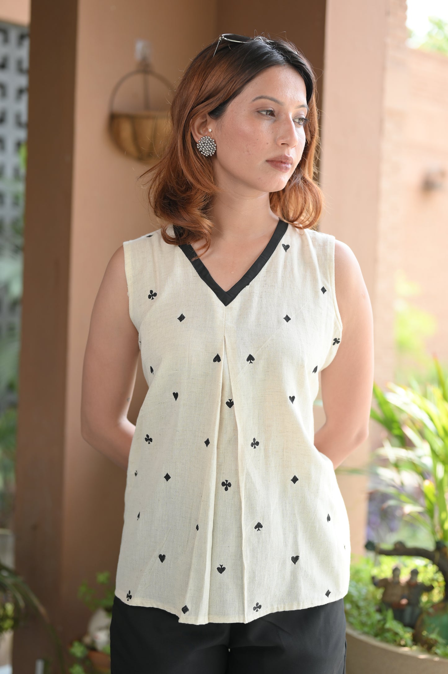 Spades Linen top