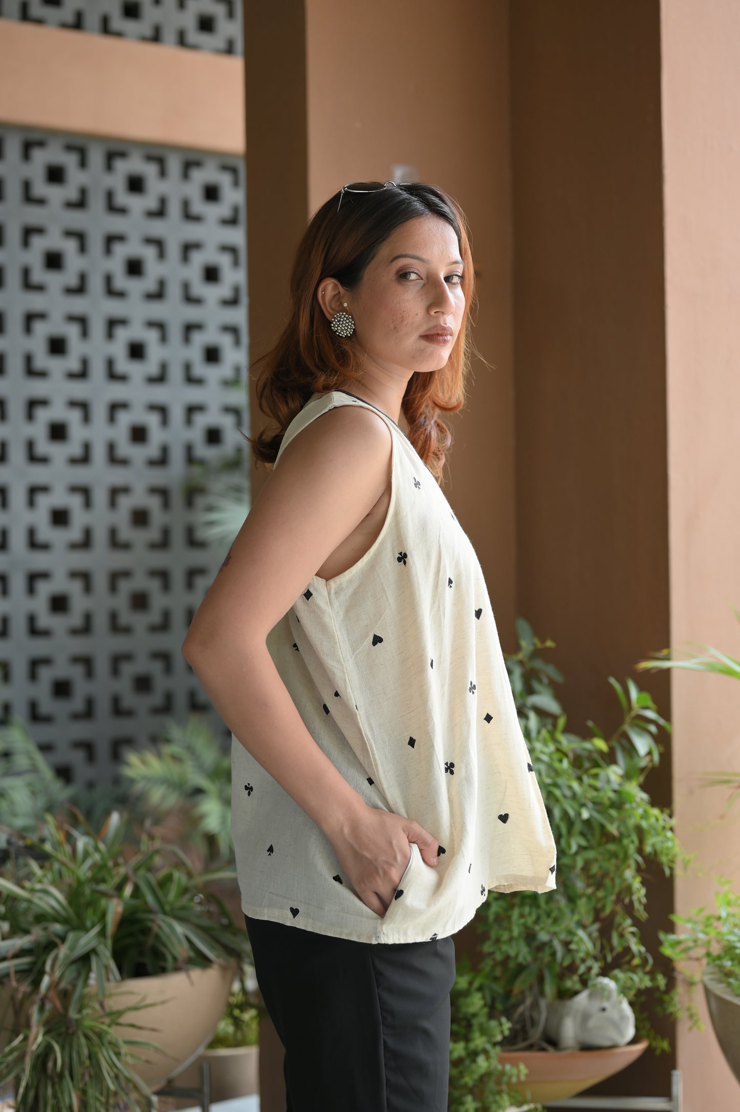 Spades Linen top