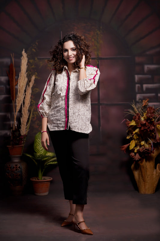 Lino Art Buttoned Shirt
